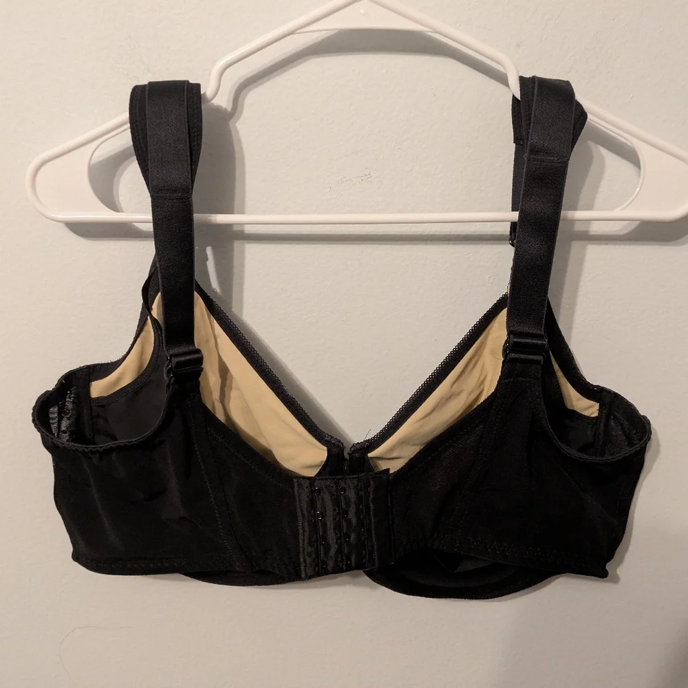 Anita Maternity Fleur Black Floral Lace Underwire Nursing Bra Size 42H
